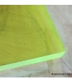 PMMA Coulé Fluorescent Jaune 3mm