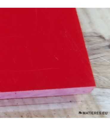Plaque PMMA Rouge
