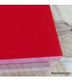 Plaque PMMA Coulé Rouge 3mm