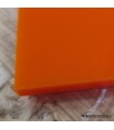 Plaque PMMA Coulé Orange 3mm